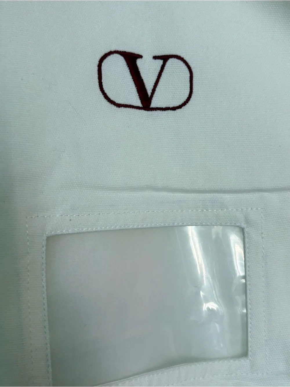 Valentino travel garment bag with embroidered logo